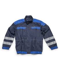 Kabát kék fényvisszaverő csíkokkal Cooltrend Ardon