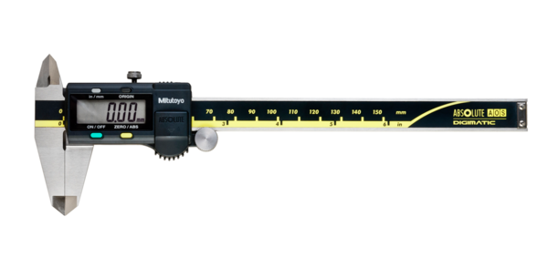 Digitális tolómérő Mitutoyo ABS inch/metrikus kör keresztmetszetű mélységmérővel